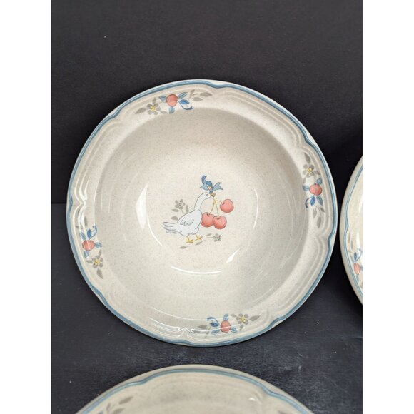 Vintage 1986 International Stoneware Japan Marmalade 6 1/2" Cereal Bowl Lot of 4 - Picture 1 of 8